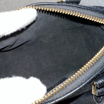 LV Nano Speedy in Black Monogram Empreinte Leather and GHW