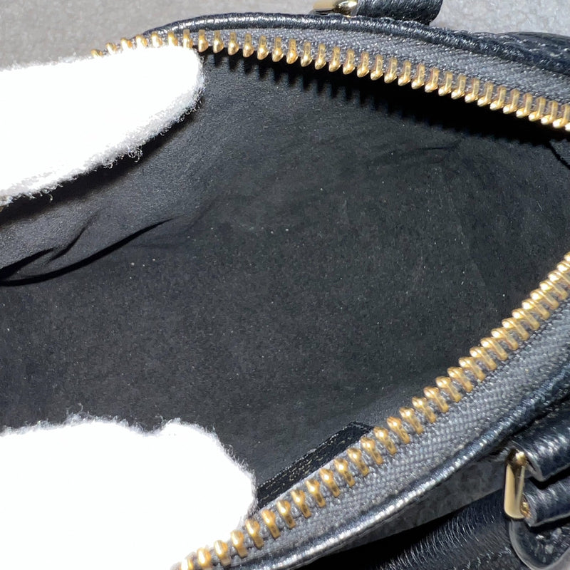 LV Nano Speedy in Black Monogram Empreinte Leather and GHW