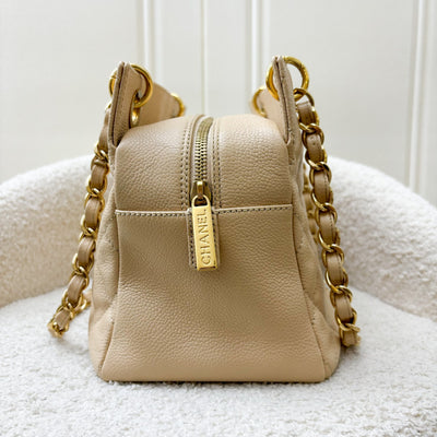 Chanel Petite Timeless Tote PTT in Beige Caviar and GHW