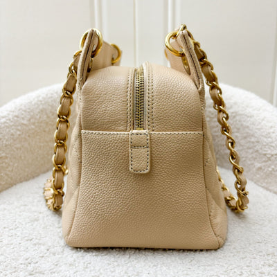 Chanel Petite Timeless Tote PTT in Beige Caviar and GHW