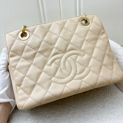 Chanel Petite Timeless Tote PTT in Beige Caviar and GHW