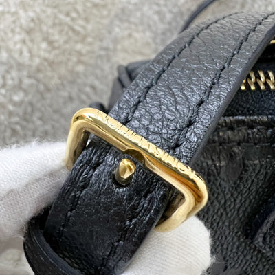 LV Nano Speedy in Black Monogram Empreinte Leather and GHW