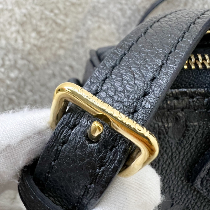 LV Nano Speedy in Black Monogram Empreinte Leather and GHW