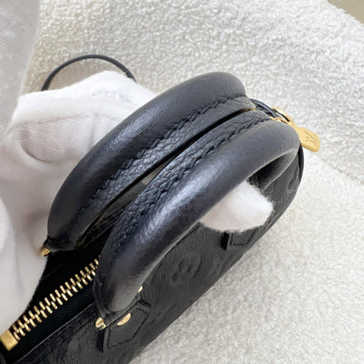 LV Nano Speedy in Black Monogram Empreinte Leather and GHW