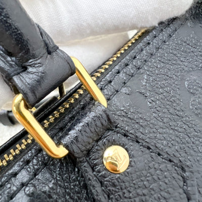 LV Nano Speedy in Black Monogram Empreinte Leather and GHW