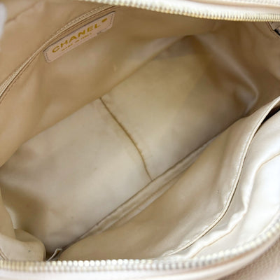 Chanel Petite Timeless Tote PTT in Beige Caviar and GHW