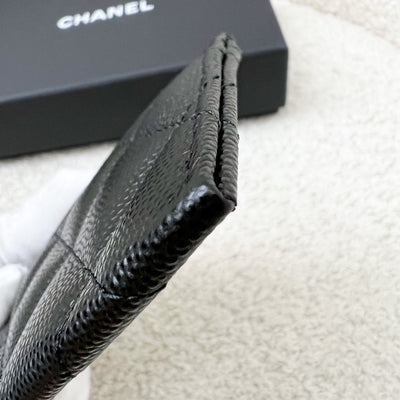 Chanel Cardholder in Black Caviar and LGHW