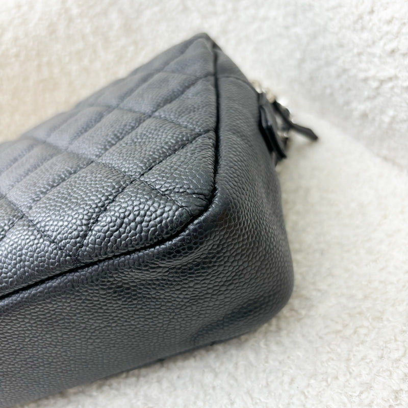 Chanel Easy Caviar Medium Flap Bag in Black Caviar and SHW