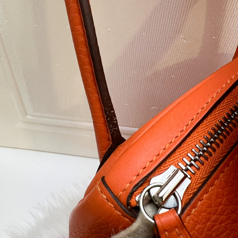 Hermes Lindy 30 in Feu Clemence Leather and PHW