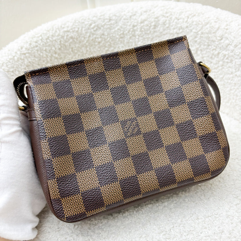 LV Mini Bag / Pochette in Damier Ebene Canvas and GHW