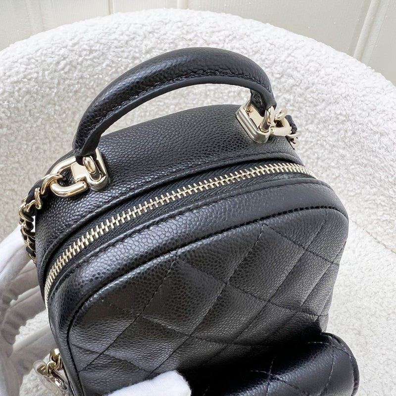 Chanel 24C Mini Backpack in Black Caviar and LGHW