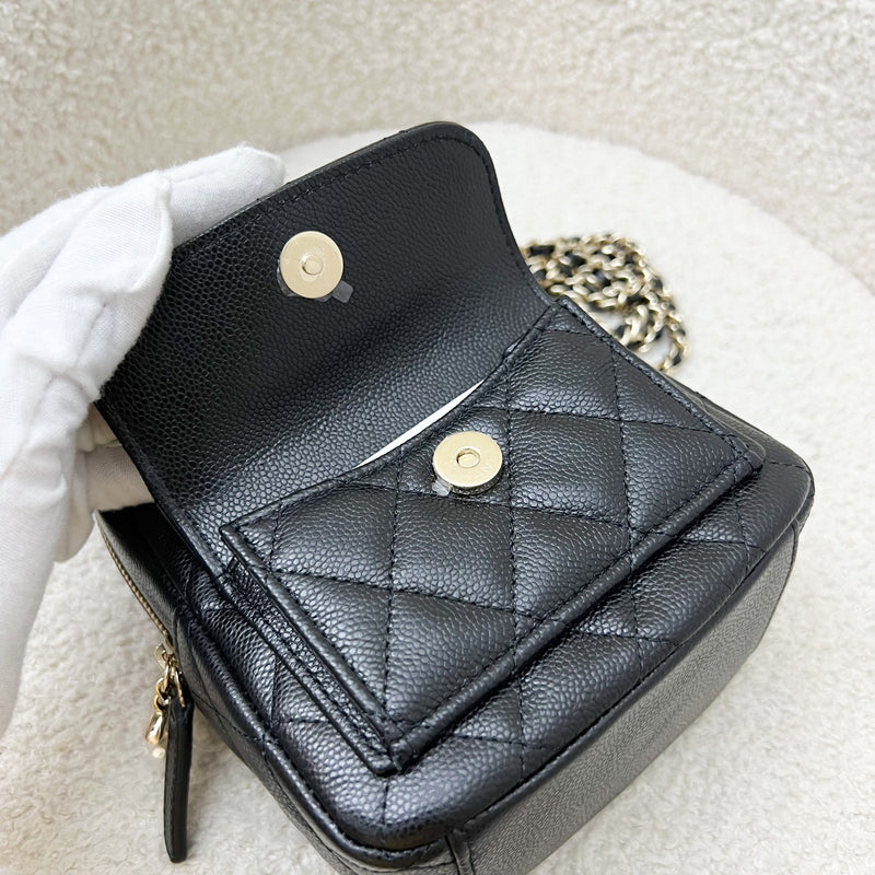 Chanel 24C Mini Backpack in Black Caviar and LGHW