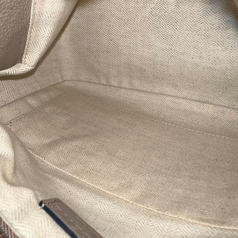 Loewe Small Puzzle Bag in Beige Grained Calfskin and GHW