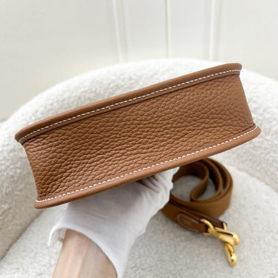 Hermes Mini Evelyne TPM in Gold Clemence Leather and GHW