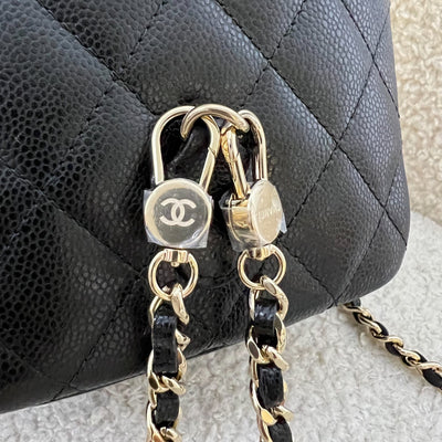 Chanel 24C Mini Backpack in Black Caviar and LGHW