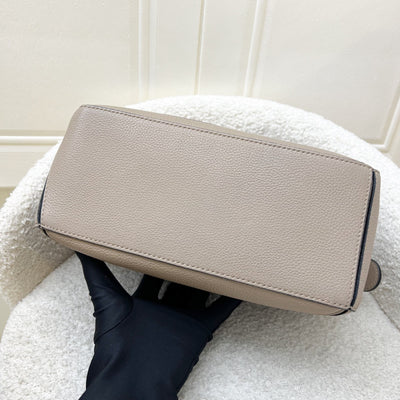 Loewe Small Puzzle Bag in Beige Grained Calfskin and GHW