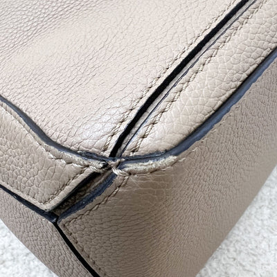 Loewe Small Puzzle Bag in Beige Grained Calfskin and GHW
