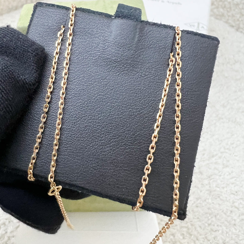 [Local Set - 2021] Van Cleef & Arpels VCA Vintage Alhambra Pendant, Paved with Round Diamonds in 18K Rose Gold (Ref: VCARP2R300)