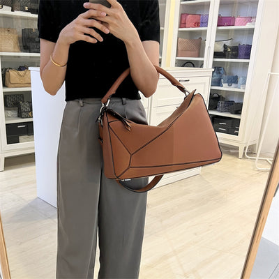 Loewe Large Puzzle Bag in Tan SHW