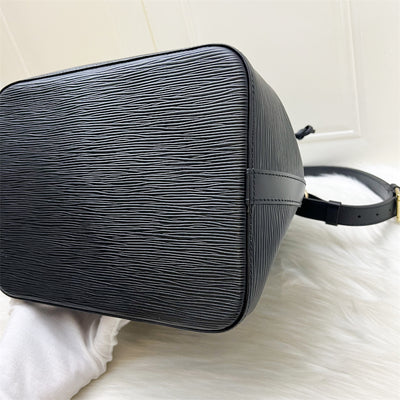 LV Petit Noe Bucket Bag in Black Epi Leather and GHW