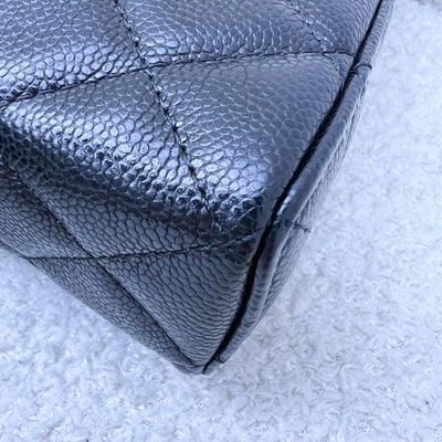 [Like New - Local Set - Jan 2025] Chanel 25C Vanity / Clutch with Chain (LP Style Bag) in Black Caviar and LGHW (Model: AP4385)