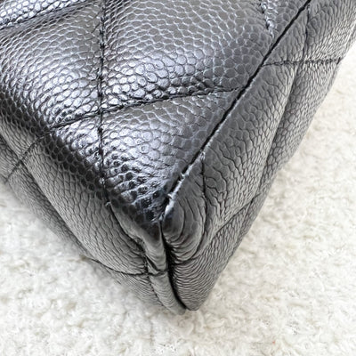 [Like New - Local Set - Jan 2025] Chanel 25C Vanity / Clutch with Chain (LP Style Bag) in Black Caviar and LGHW (Model: AP4385)