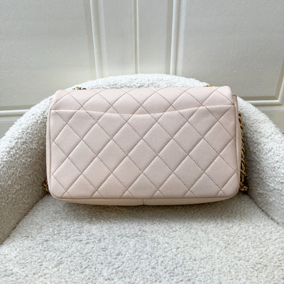 Chanel 20B Flap in Light Pink Caviar and AGHW (Model: AS1977)