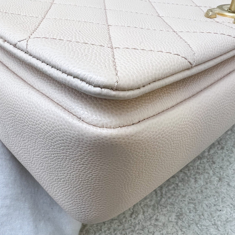 Chanel 20B Flap in Light Pink Caviar and AGHW (Model: AS1977)