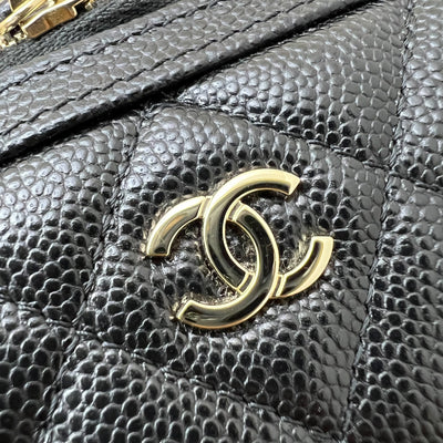 [Below Retail Deal!] Chanel 25P Bowling Bag in Black Caviar and LGHW (Model: AP4474)