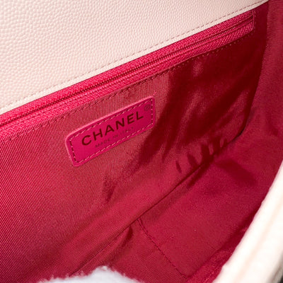 Chanel 20B Flap in Light Pink Caviar and AGHW (Model: AS1977)