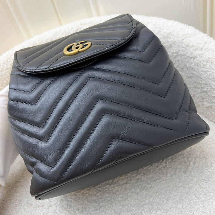 Gucci GG Marmont Backpack in Black Calfskin and AGHW – Brands Lover