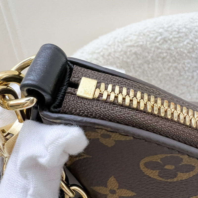 LV Boulogne PM in Monogram Canvas, Black Leather and GHW