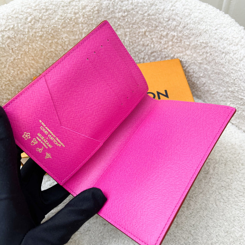 Louis Vuitton LV x TM Passport Cover in Murakami Multicolore White Monogram Canvas (Model: M14178)