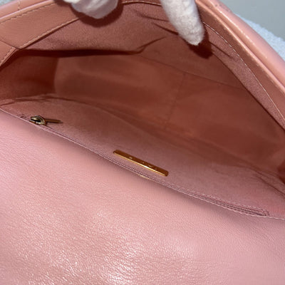 Chanel 19 Small Flap in Light Pink Goatskin and 3-tone HW