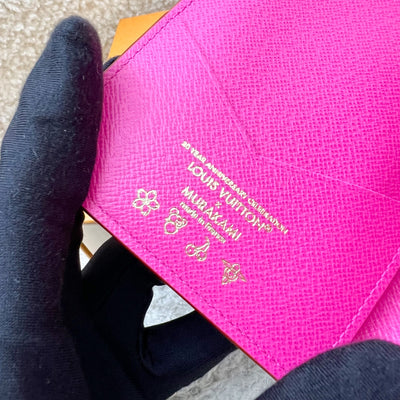 Louis Vuitton LV x TM Passport Cover in Murakami Multicolore White Monogram Canvas (Model: M14178)