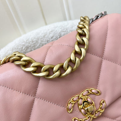Chanel 19 Small Flap in Light Pink Goatskin and 3-tone HW