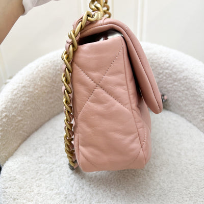 Chanel 19 Small Flap in Light Pink Goatskin and 3-tone HW