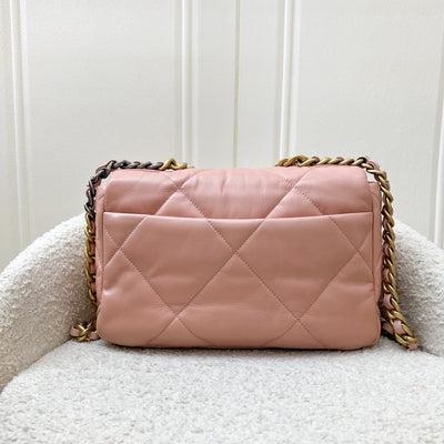 Chanel 19 Small Flap in Light Pink Goatskin and 3-tone HW