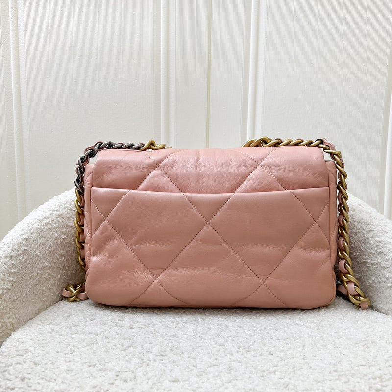 Chanel 19 Small Flap in Light Pink Goatskin and 3-tone HW