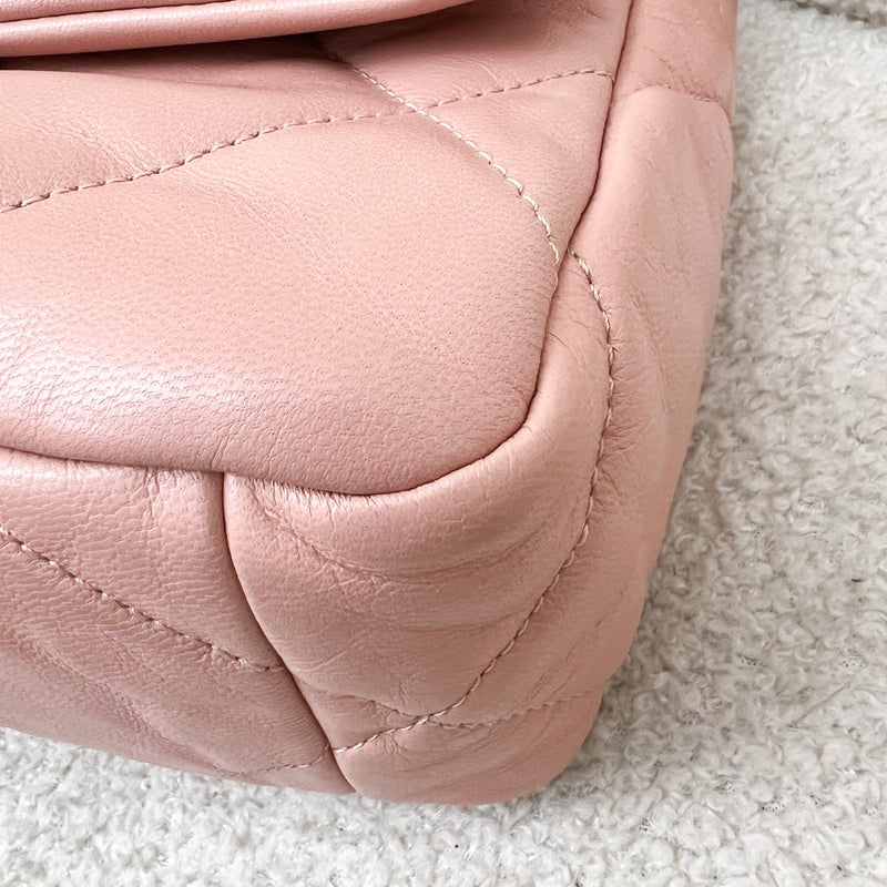 Chanel 19 Small Flap in Light Pink Goatskin and 3-tone HW