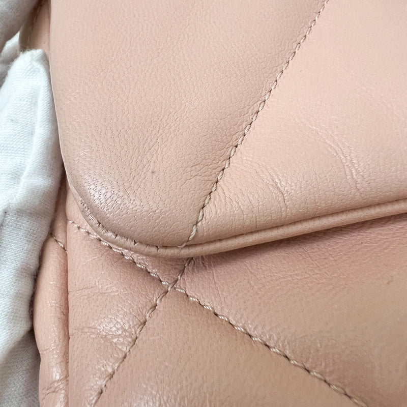 Chanel 19 Small Flap in Light Pink Goatskin and 3-tone HW