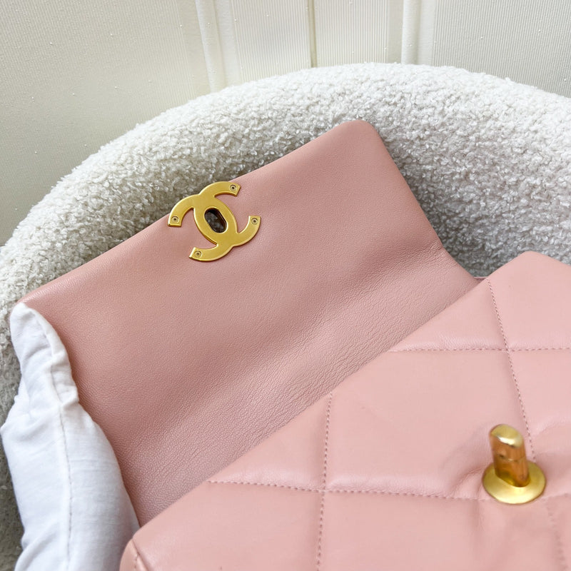 Chanel 19 Small Flap in Light Pink Goatskin and 3-tone HW
