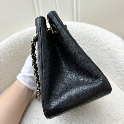 Chanel 24P Bucket Bag in Black Caviar and LGHW