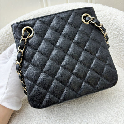 Chanel 24P Bucket Bag in Black Caviar and LGHW