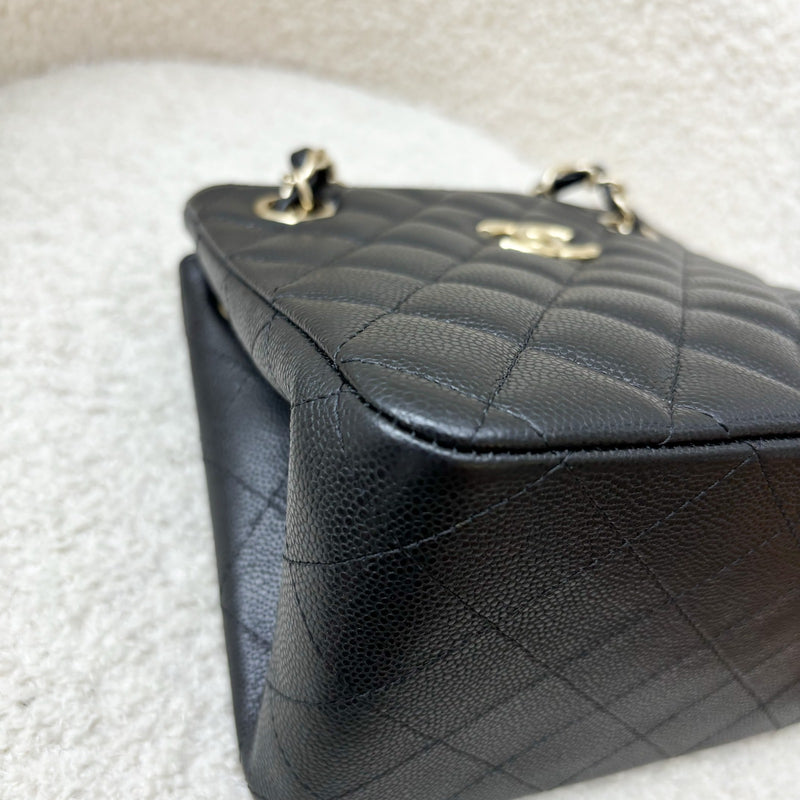 Chanel 24P Bucket Bag in Black Caviar and LGHW