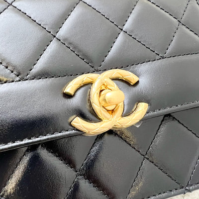 Chanel 21B Seasonal Flap in Black Calfskin and AGHW