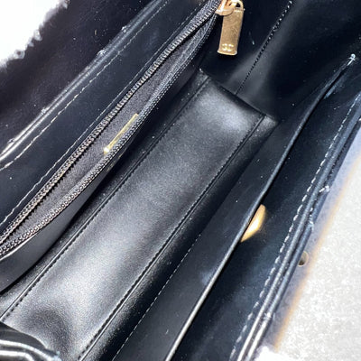 Chanel Mini / Small Kelly Bag in 25C Black Shiny Distressed Calfskin and AGHW (Model: AS4416)