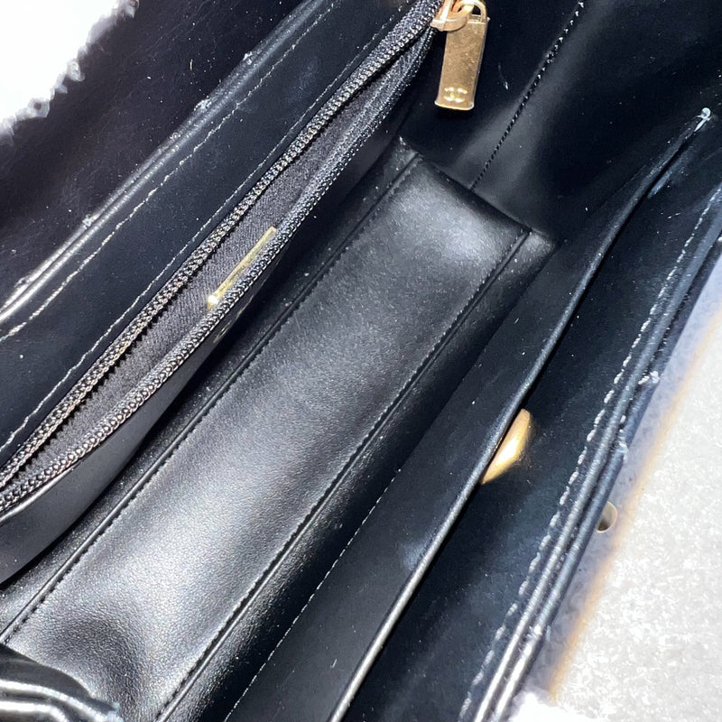 Chanel Mini / Small Kelly Bag in 25C Black Shiny Distressed Calfskin and AGHW (Model: AS4416)