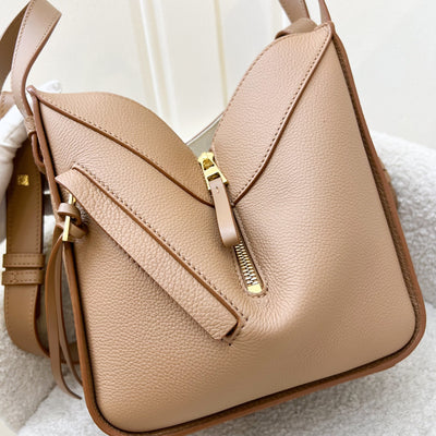 Loewe Compact Hammock Bag in Toffee Soft Grained Calfskin and GHW
