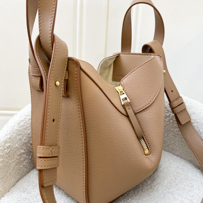 Loewe Compact Hammock Bag in Toffee Soft Grained Calfskin and GHW